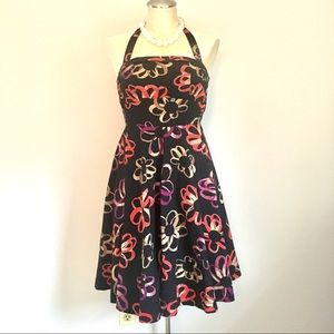 Anthropologie Cotton Floral Fit-and-Flare Dress